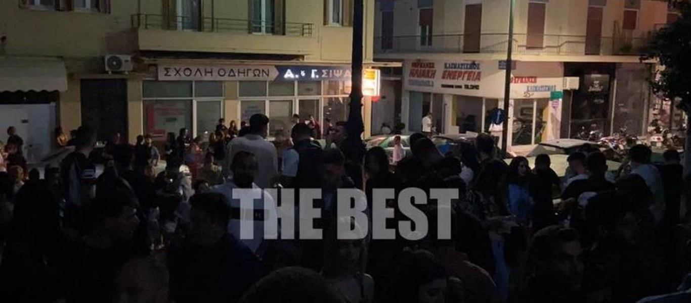 Πάτρα: Οι νέοι αντιδρούν στις κυβερνητικές απαγορεύσεις - Συνέχισαν τη διασκέδαση και μετά τις 11 (βίντεο)
